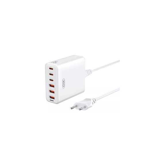Incarcator retea cu cablaj 1.5m XO 75W ,6 USB 3USB-A / 3USB-C Cod: XO-L133-Dacenergy.ro