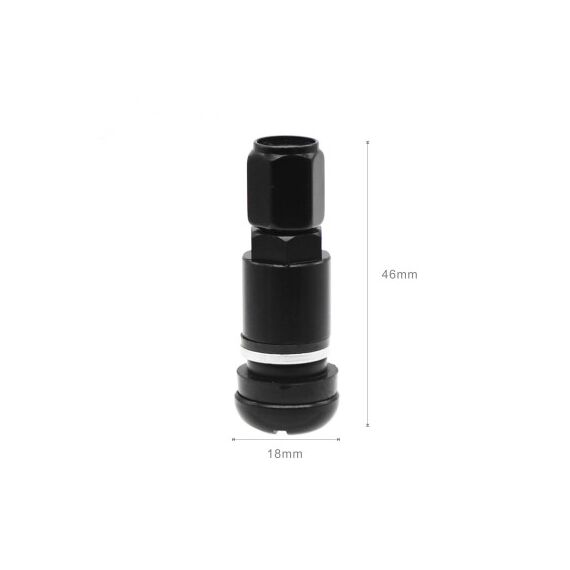 Valve metalice negre  compatibile turisme si autoutilitare 4 bucati  set Cod: NG-MS-525-poza 4-Dacenergy.ro