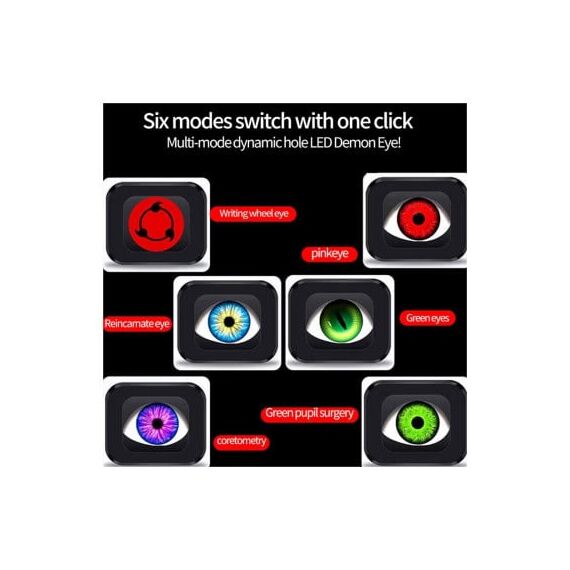 Proiectoare LED Devil Eyes cu telecomanda 6 modele selectabile  2 inch Cod: HH-DVL2-poza 3-Dacenergy.ro