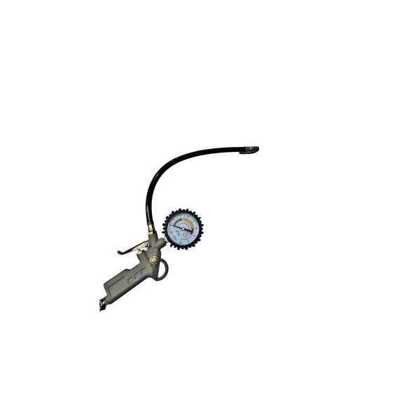 Furtun compresor aer 15m cu pistol si manometru verde Cod: AH-15D-poza 2-Dacenergy.ro
