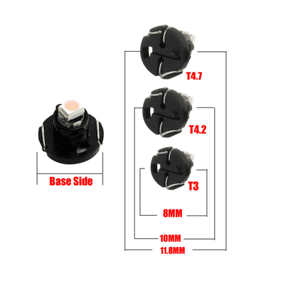 SET T4.7, 1 LED 5050 SMD 12V, Culoare ALBASTRU. Produs LUX-poza 2-Dacenergy.ro