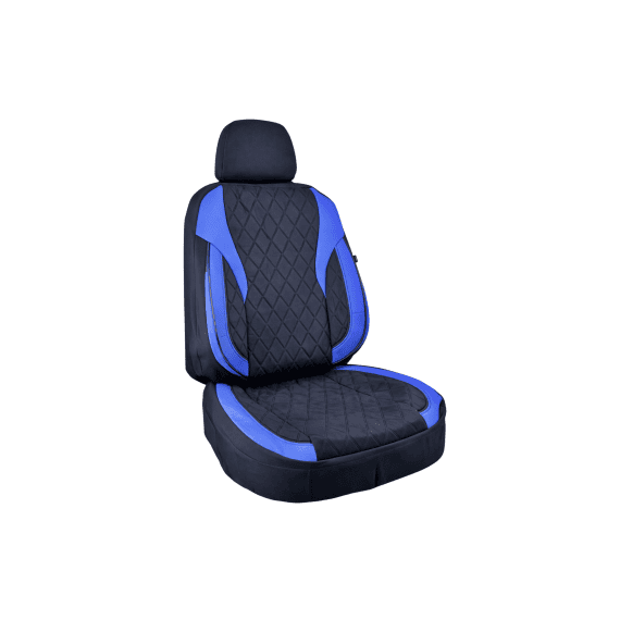 Huse scaune auto universale XL fractionate Premium compatibile SUV si Limuzine negru albastru Cod: HNG2504-2-poza 2-Dacenergy.ro