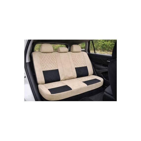 Huse scaune auto universale fractionate XL Premium compatibile SUV si Limuzine bej cu negru Cod: HNG2504-3-poza 5-Dacenergy.ro