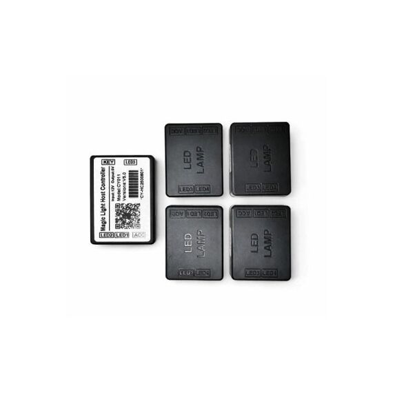 Set lumini ambientale LED RGB digital magic color 18 piese cu aplicatie BTT Cod: HH-20070-poza 7-Dacenergy.ro