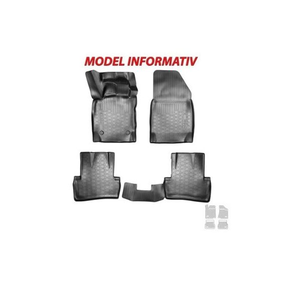 Covoare cauciuc tavita compatibile Jeep Renegade 2014 -> Cod: 3D 64306 / A10-Dacenergy.ro