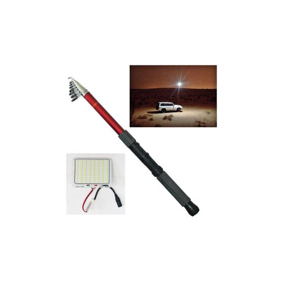 Lampa LED extensibila 4.5m, 48w 4000lm, lumina alba 6000k si telecomanda-Dacenergy.ro
