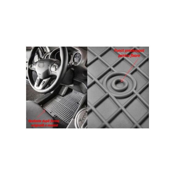 Covoare interior cauciuc El Toro compatibile Jaguar XF I X250 2007–2015 Cod: 410404 P50-poza 2-Dacenergy.ro