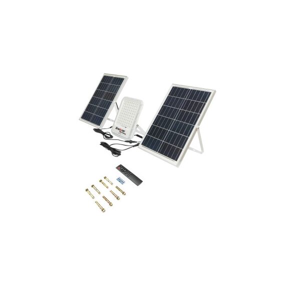Lampa LED cu panou solar 100W proiector 300W baterie 3,2V/40Ah Cod: BK87488-Dacenergy.ro