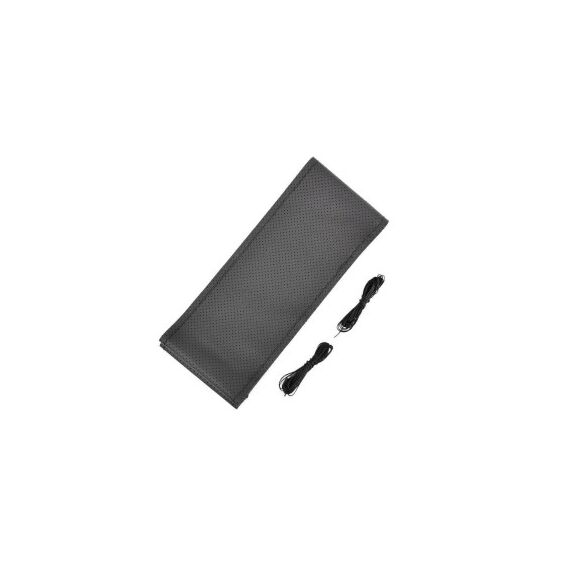 Husa volan piele cu gaurele  marimea L  culoare Negru Cod: LUXA399-Dacenergy.ro