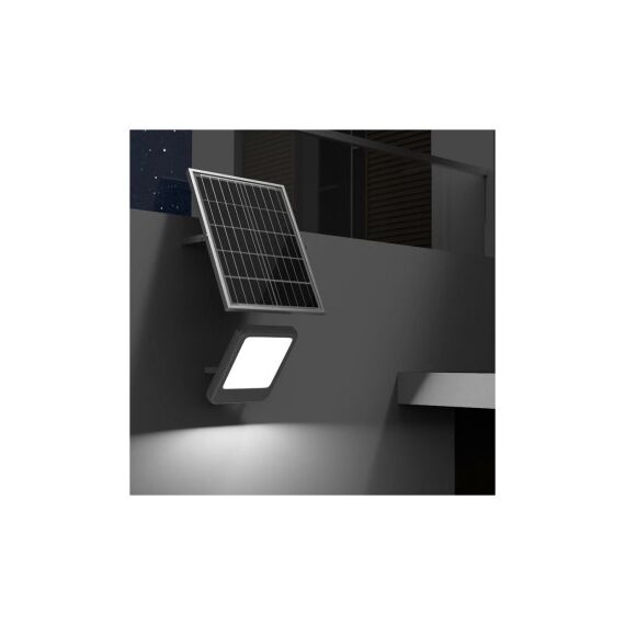 Lampa LED cu panou solar policristalin senzor de miscare si telecomanda 12W Cod: BK87485-poza 2-Dacenergy.ro