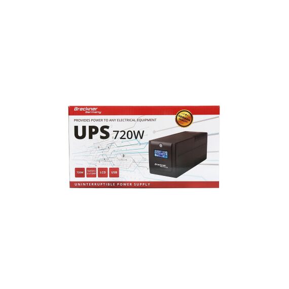 UPS 1000VA/720W cu baterii 2x7.5Ah si 4 prize shuko, LCD, USB   Cod: BK69766-poza 4-Dacenergy.ro