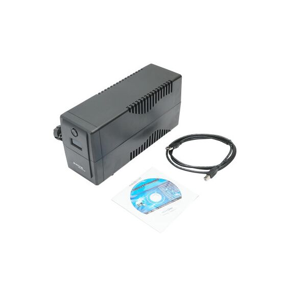 UPS 600VA/360W cu baterie 7Ah si 2 prize shuko, LCD, USB, AVR  Cod: BK69763-poza 4-Dacenergy.ro