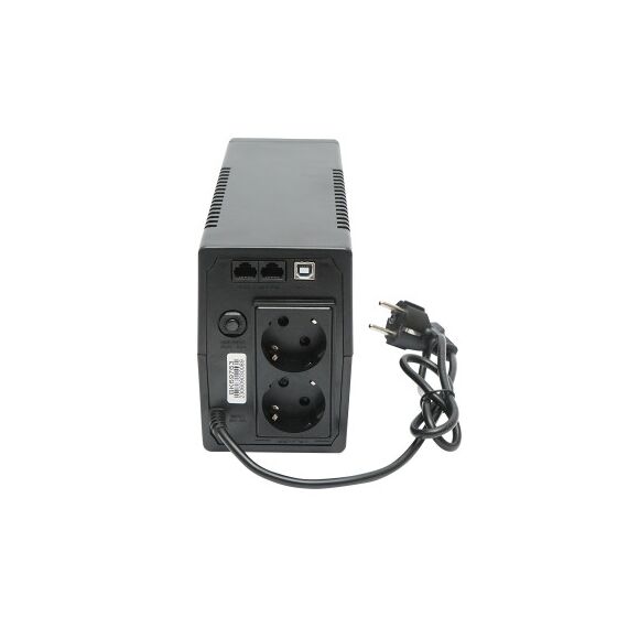 UPS 600VA/360W cu baterie 7Ah si 2 prize shuko, LCD, USB, AVR  Cod: BK69763-poza 5-Dacenergy.ro
