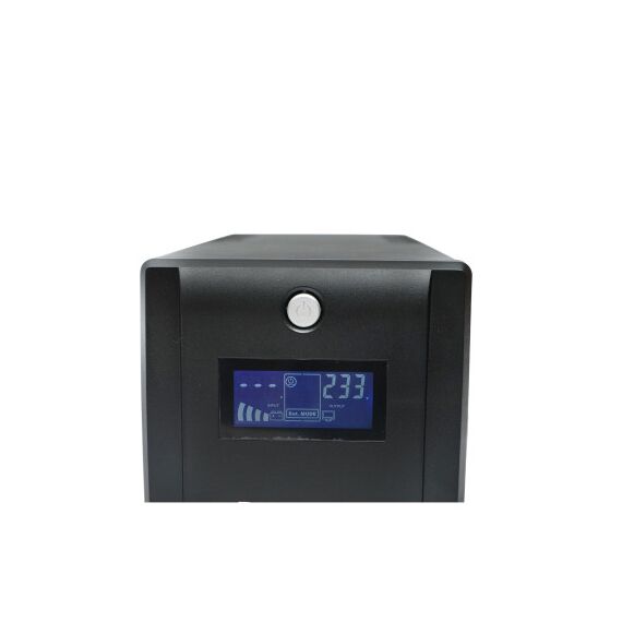 UPS 1000VA/720W cu baterii 2x7.5Ah si 4 prize shuko, LCD, USB   Cod: BK69766-poza 2-Dacenergy.ro
