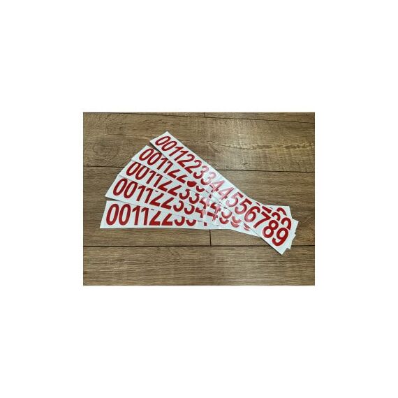 Set abtibilduri pentru numar de telefon, cu 16 cifre fiecare, Cod: TZ-123-Dacenergy.ro