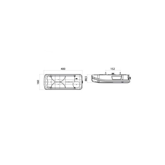 Lampa stop auto cu bec pentru camion remorca cu mufa in mijloc 5 functii Cod: 201801-SKT2 BC-poza 3-Dacenergy.ro