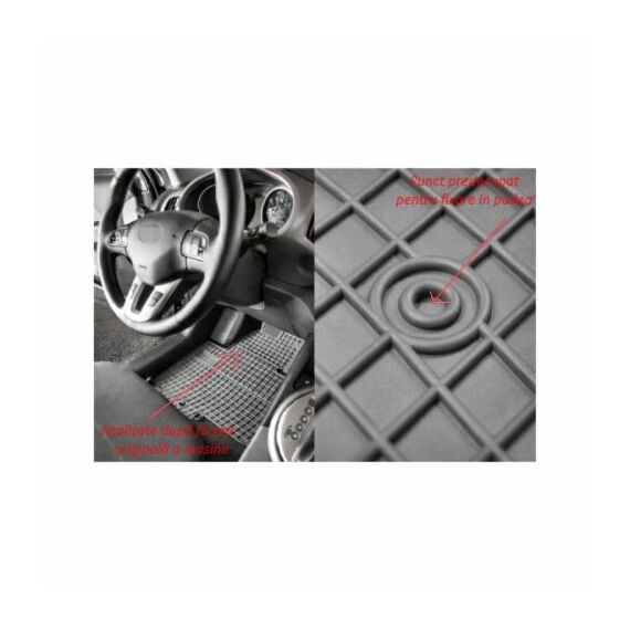 Covoare interior cauciuc El Toro compatibile Volkswagen Golf VIII hatchback 2020–> Cod: 0397 P60-poza 2-Dacenergy.ro