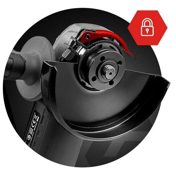 Polizor unghiular, viteza reglabila de 3000 - 12000 rpm, sistem de protectie a discului Quick-Lock, reglarea pozitiei manerului in 3 etape, cablu de alimentare lung 209 cm, 10 discuri, 900 W-poza 2-Dacenergy.ro