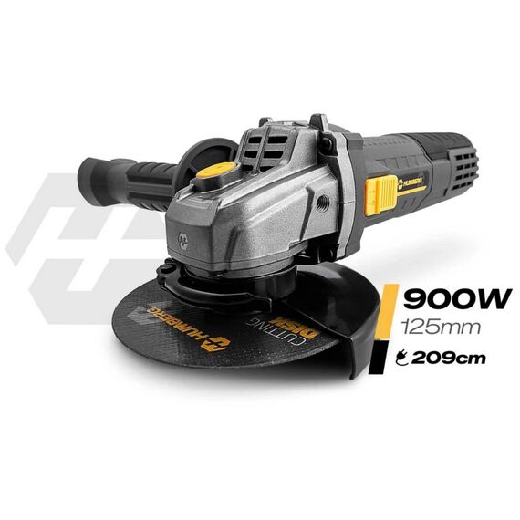 Polizor unghiular, viteza reglabila de 3000 - 12000 rpm, sistem de protectie a discului Quick-Lock, reglarea pozitiei manerului in 3 etape, cablu de alimentare lung 209 cm, 10 discuri, 900 W-poza 4-Dacenergy.ro