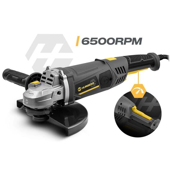 Polizor unghiular, viteza 6500 rpm, maner rotativ la 180°, diametru disc 230 mm, reglarea pozitiei manerului in 3 etape, cablu de alimentare 209 cm, protectie cu disc metalic, Soft Start, 2000 W-poza 6-Dacenergy.ro
