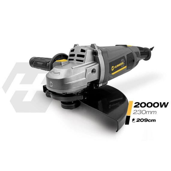 Polizor unghiular, viteza 6500 rpm, maner rotativ la 180°, diametru disc 230 mm, reglarea pozitiei manerului in 3 etape, cablu de alimentare 209 cm, protectie cu disc metalic, Soft Start, 2000 W-poza 7-Dacenergy.ro