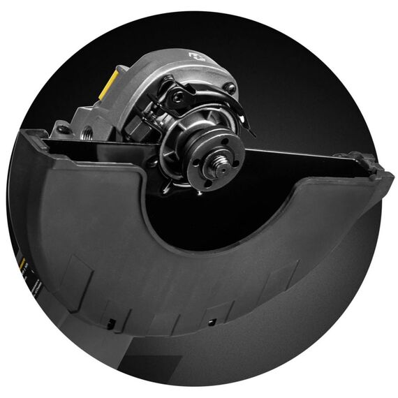 Polizor unghiular, viteza 6500 rpm, maner rotativ la 180°, diametru disc 230 mm, reglarea pozitiei manerului in 3 etape, cablu de alimentare 209 cm, protectie cu disc metalic, Soft Start, 2000 W-poza 12-Dacenergy.ro