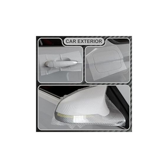 Folie carbon 3D transparent  latime 1.27mx1m Cod: KM9010-poza 4-Dacenergy.ro