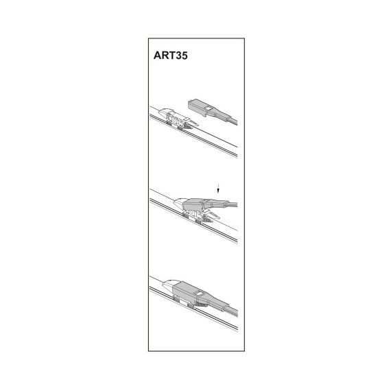Stergator parbriz sofer BMW seria 6 coupe 01/2004-> COD:ART35 23"-poza 2-Dacenergy.ro