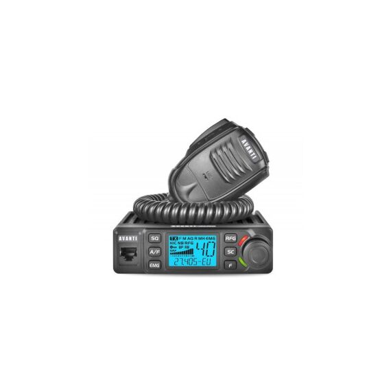 Statie CB auto Avanti Delta AM FM 12 24V cu ASQ RF Gain si ecran multicolor  -Dacenergy.ro