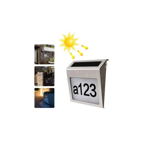 Lampa LED 0,18W cu afisare numar, panou solar 2V/80mA si baterie 1,2V/1200mAh Cod: BK69213-Dacenergy.ro