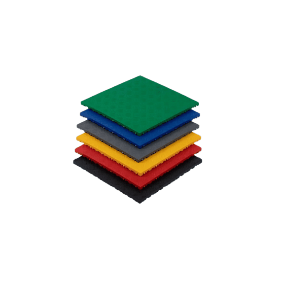 Pardoseala modulara plina PP 40x40x1.8cm garaj trafic intens Verde Cod: PM10012-poza 2-Dacenergy.ro