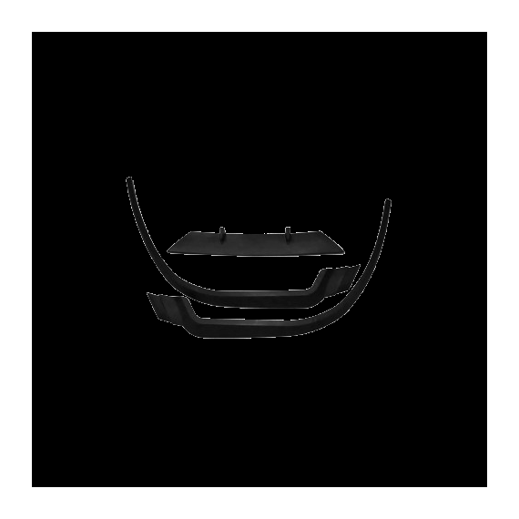 Prelungire bara fata universala spoiler auto negru mat 163 cm din ABS flexibil 3 piese Cod: SP1002-poza 3-Dacenergy.ro