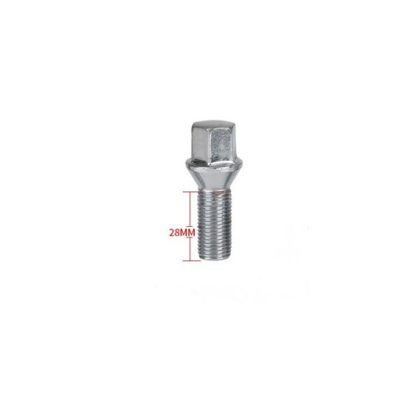 Prezoane pentru jante de aluminiu, dimensiuni M12x1,5 mm, lungime 28 mm, cu con drept Cod: B104-poza 2-Dacenergy.ro