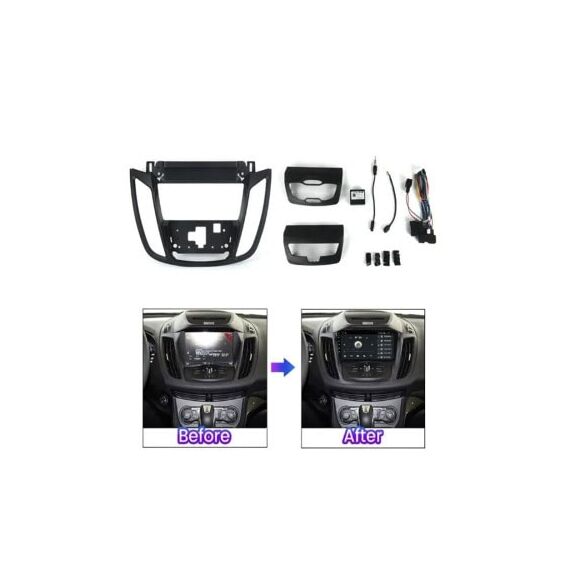 Rama Navigatie 9" cu cablaj si modul canbus compatibila Ford C-Max II / Grand C-Max 2010 - 2019 Cod: NV3061/ GR3-poza 2-Dacenergy.ro