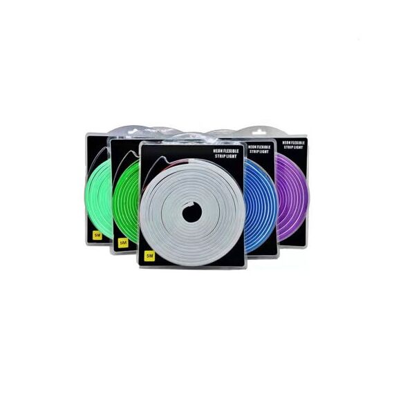 Banda led neon flex 5 metri 10w pe metru 12v pentru iluminare auto  Cod: HH-E5612W-12V-poza 4-Dacenergy.ro