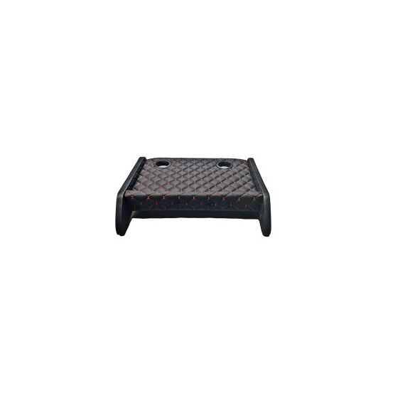 Masa de bord cu 2 suporti pentru pahare ,piele ecologica culoare Negru cusatura Rosie compatibila  Fiat Ducato 2006->-poza 2-Dacenergy.ro