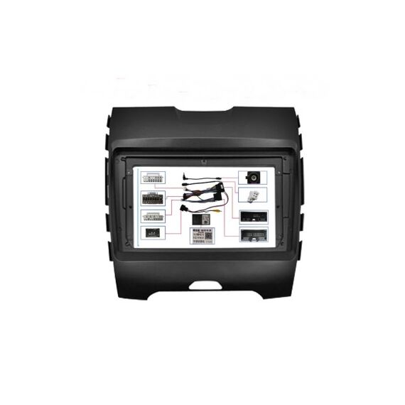 Rama Navigatie 9" cu cablaj si modul canbus compatibila  Ford Edge 2016-2021  Cod: NV3051/ GR2-poza 4-Dacenergy.ro