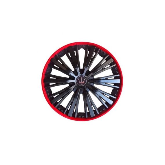 Set 4 capace roti Evo culoare negru rosu 16 inch Cod: WM4-1RD-16-Dacenergy.ro