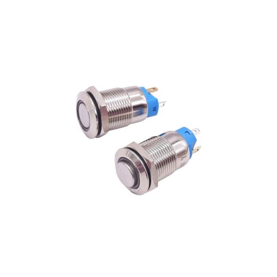 Buton din aluminiu 12V ,12mm Cod: TLB93A-poza 2-Dacenergy.ro