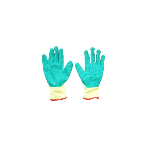 Manusi de lucru din bumbac latex galben-verde marimea 10 Breckner Germany Cod: BK90004-poza 3-Dacenergy.ro