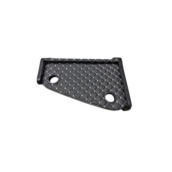 Masa de bord cu 2 suporti pentru pahare ,piele ecologica culoare Negru cusatura Gri compatibila Iveco 2001-2006-Dacenergy.ro