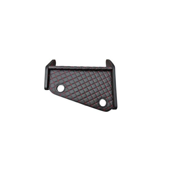 Masa de bord cu 2 suporti pentru pahare ,piele ecologica culoare Negru cusatura Rosie  compatibila Iveco 2001-2006-Dacenergy.ro