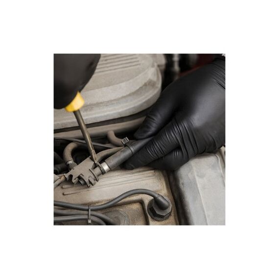 Manusi nitril negre nepudrate cu textura aderenta pe degete marimea S 100 buc Cod: BK79977-poza 5-Dacenergy.ro