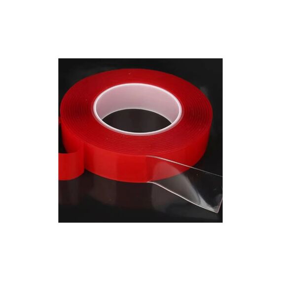 Banda dublu adeziva transparenta profesionala 10mm x 25 m  Cod: CDT1025-poza 3-Dacenergy.ro