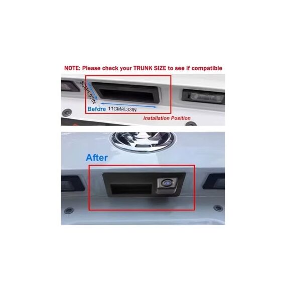 Camera mers inapoi HD 1080P Premium cu maner, compatibila Audi, Volkswagen, Skoda, Porsche  Cod: CNS-C1 PAL 12V-poza 4-Dacenergy.ro