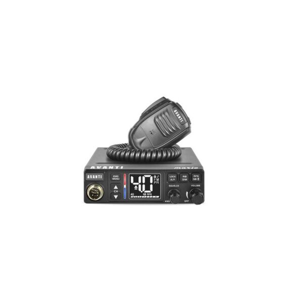 Statie CB auto Avanti Mario AM FM PA 4W cu ASQ si alimentare 12 24V -Dacenergy.ro
