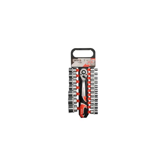 Set tubulare si antrenor 19 piese 1/2" Yato Cod: YT-38681-Dacenergy.ro