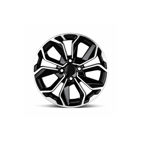 Jante DY176 KM 16x6.5 4x100 ET35 negru diamond cut compatibile Dacia, Renault, Opel, Nissan-poza 2-Dacenergy.ro