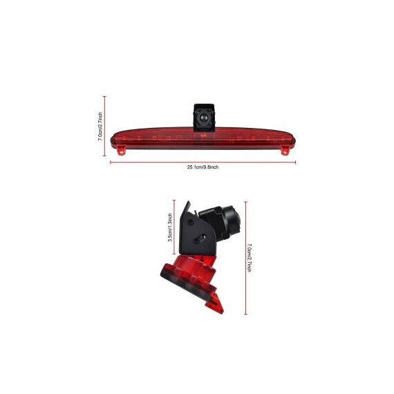 Camera pentru mers inapoi cu lampa de frana compatibila Iveco Daily 2015–2017 Cod: A4129-poza 5-Dacenergy.ro