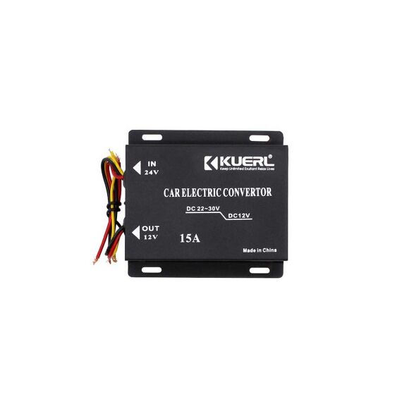 Convertor tensiune auto 24V la 12V 15A 180W reductor camion  MIV-Dacenergy.ro